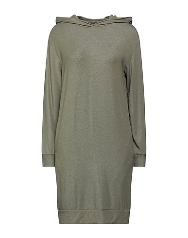MAJESTIC FILATURES Short dress Military green 96% Viscose, 4% Elastane
