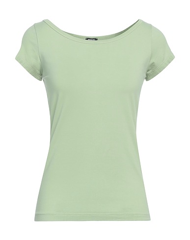 ASPESI T-shirt Sage green 88% Cotton, 12% Elastane
