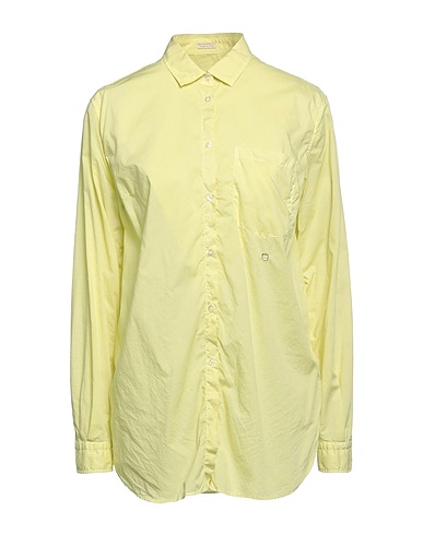 MASSIMO ALBA Solid color shirts & blouses Light green 100% Cotton