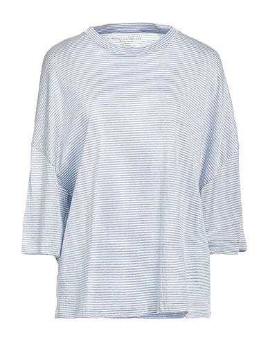 MAJESTIC FILATURES T-shirt Blue 70% Lyocell, 30% Cashmere