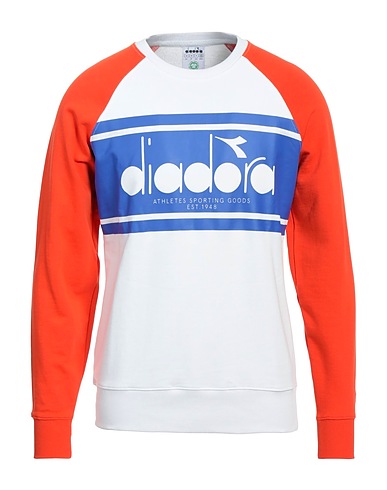DIADORA Felpa Bianco 100% Cotone