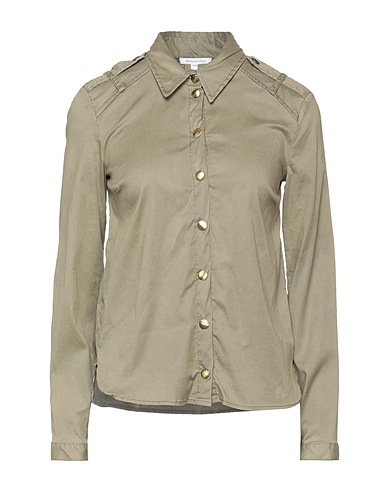 PATRIZIA PEPE Solid colour shirts & blouses Military green 98% Lyocell, 2% Elastane