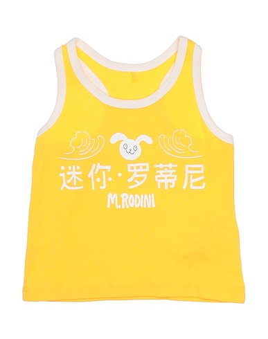 MINI RODINI T-shirt Yellow 100% Organic cotton