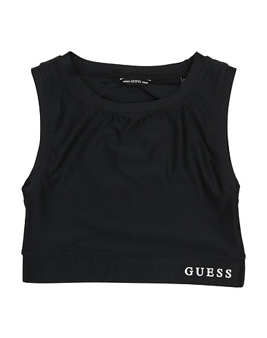 GUESS Camiseta Negro 75% Poliéster, 25% Elastán