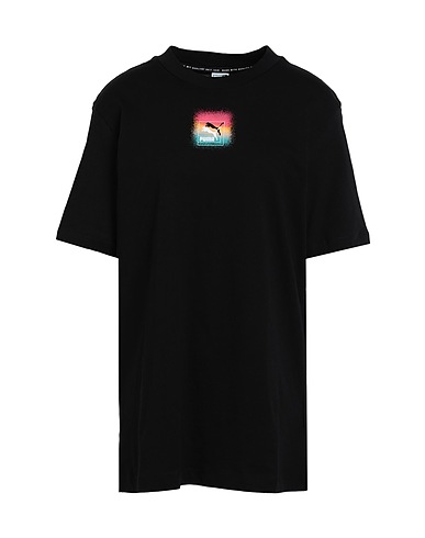 PUMA T-shirt Brand Love Relaxed Tee
 Noir 100% Coton
