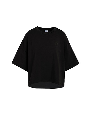 PUMA T-shirt Nero 67% Cotone, 27% Poliestere, 6% Elastan