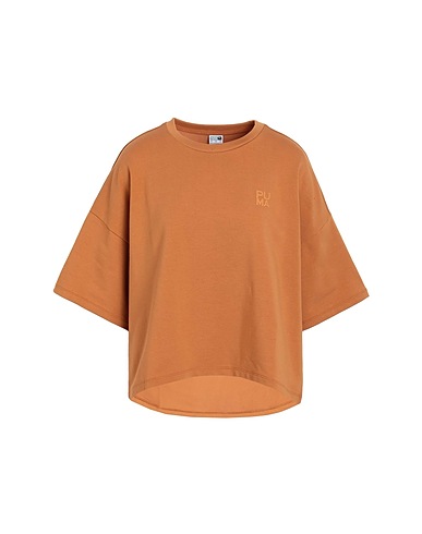 PUMA Basic T-Shirt Marigold 67% Cotton, 27% Polyester, 6% Elastane