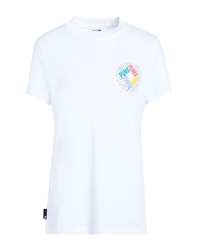 PUMA T-shirt SWxP Graphic Tee
 White 100% Cotton