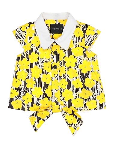 JOHN RICHMOND Patterned shirts & blouses Yellow 100% Cotton