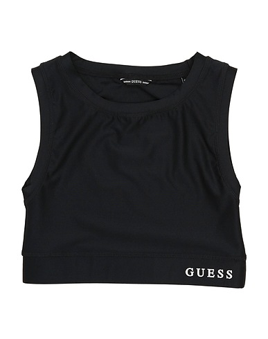 GUESS Canotta Nero 75% Poliestere, 25% Elastan