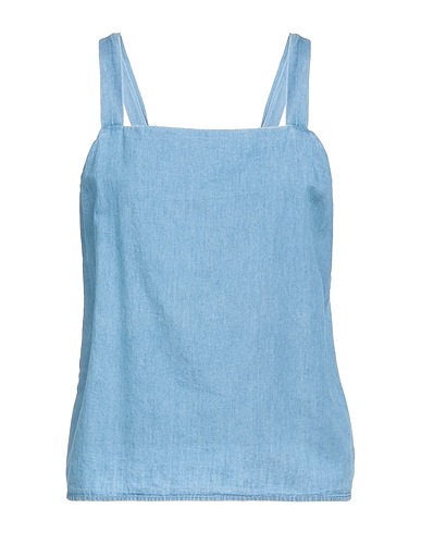 JACQUELINE de YONG Top Blu 50% Cotone organico, 50% Cotone