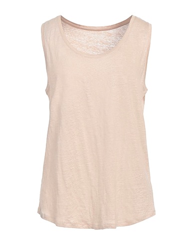 PUROTATTO Tank top Beige 100% Linen