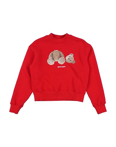 PALM ANGELS Sweatshirt Red 100% Cotton, Elastane