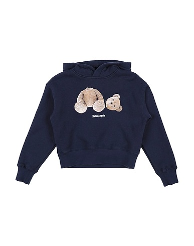 PALM ANGELS Sweat-shirt Bleu nuit 100% Coton, Élasthanne