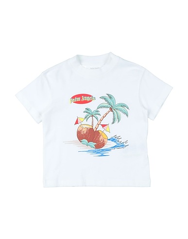 PALM ANGELS T-shirt Bianco 100% Cotone