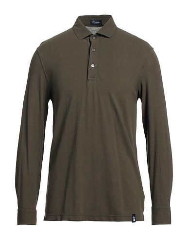 DRUMOHR Polo shirt Military green 100% Cotton