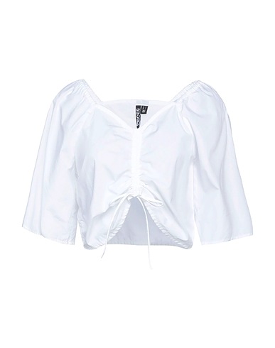 PIECES Top Bianco 100% Cotone