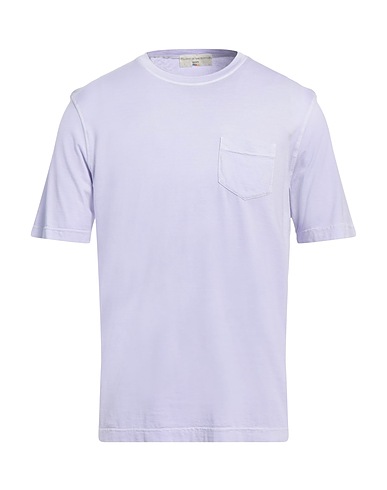 FILIPPO DE LAURENTIIS Basic T-Shirt Lilac 100% Cotton