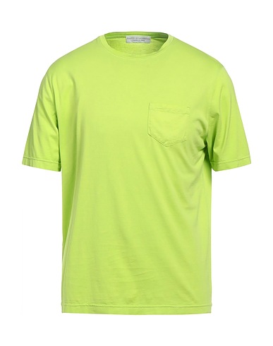 FILIPPO DE LAURENTIIS Basic T-Shirt Lime green 100% Cotton
