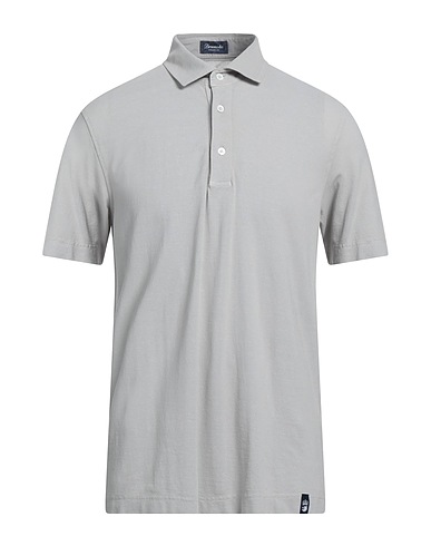 DRUMOHR Polo shirt Light grey 100% Cotton