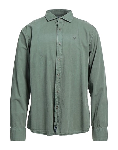 NORTH SAILS Solid colour shirt Military green 100% Cotton