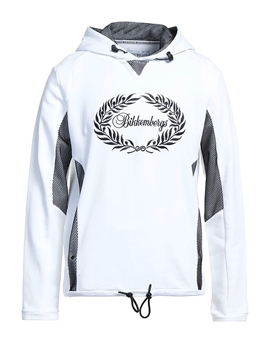 BIKKEMBERGS Hooded sweatshirt White 100% Cotton, Polyester