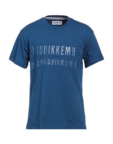 BIKKEMBERGS T-shirt Blu 95% Cotone, 5% Elastan