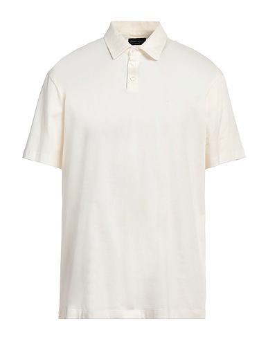 ROBERTO COLLINA Polo shirt Ivory 100% Cotton