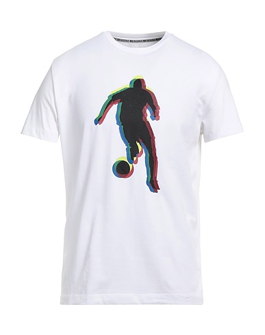 BIKKEMBERGS T-shirt White 95% Cotton, 5% Elastane