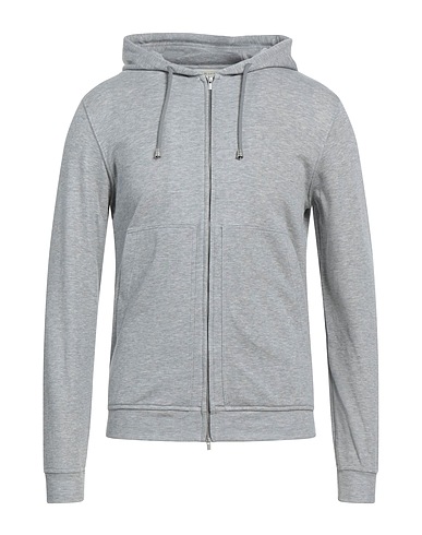 FILIPPO DE LAURENTIIS Hooded sweatshirt Light grey 98% Cotton, 2% Polyamide
