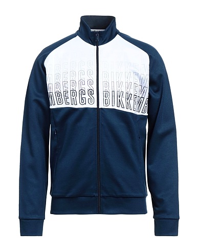 BIKKEMBERGS Sweatshirt Midnight blue 62% Cotton, 38% Viscose