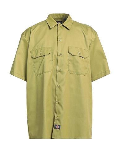 DICKIES Camicia tinta unita Verde militare 65% Poliestere, 35% Cotone