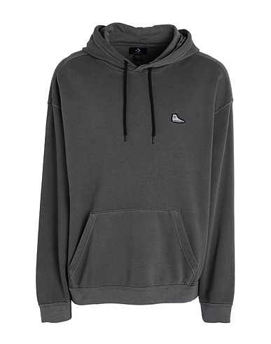 CONVERSE Felpa CLOUD WASHED HOODIE 
 Grigio 80% Cotone, 20% Poliestere