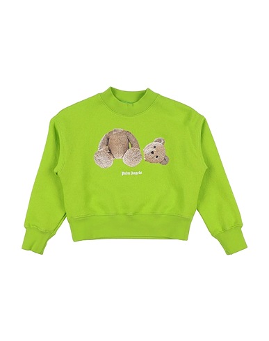 PALM ANGELS Sweatshirt Lime green 100% Cotton, Elastane