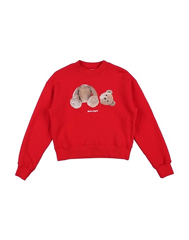 PALM ANGELS Sweatshirt Red 100% Cotton, Elastane
