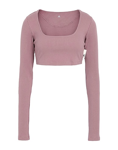 ADIDAS Crop top W SL RIB CRO LS
 Mauve 51% Organic cotton, 42% Recycled polyester, 7% Elastane