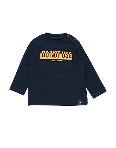 DANIELE ALESSANDRINI T-shirt Midnight blue 90% Cotton, 10% Elastane