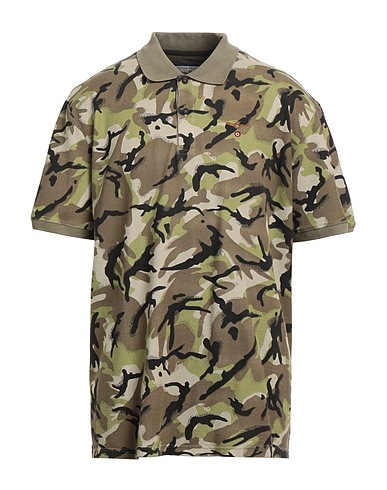 AERONAUTICA MILITARE Polo Verde militare 100% Cotone