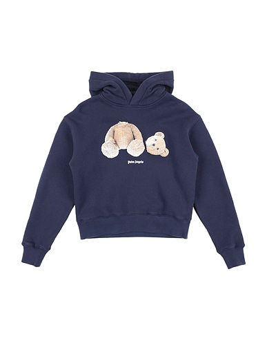PALM ANGELS Sweatshirt Midnight blue 100% Cotton, Elastane