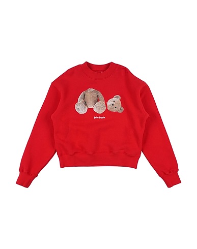 PALM ANGELS Sweatshirt Red 100% Cotton, Elastane