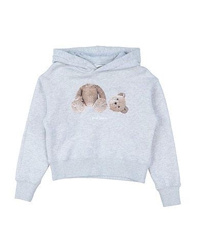 PALM ANGELS Sweatshirt Hellgrau 100% Baumwolle, Elastan