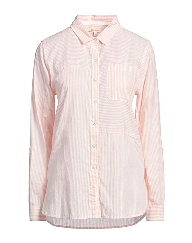 BARBOUR Camicia a righe Rosa chiaro 70% Cotone, 30% Lino