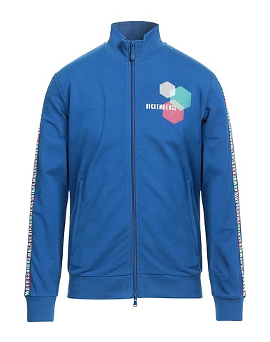 BIKKEMBERGS 트레이닝 상의 블루 95% 코튼, 5% 엘라스테인, 폴리에스테르