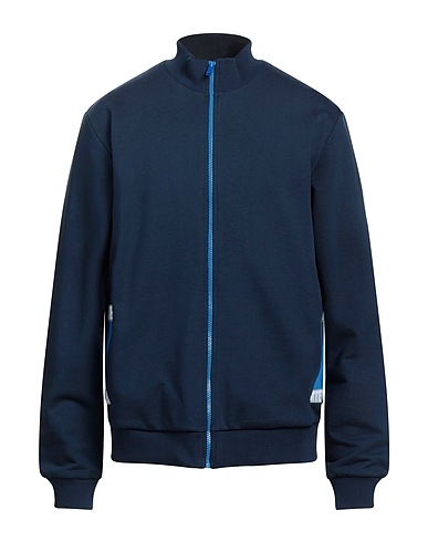 BIKKEMBERGS Sweatshirt Midnight blue 100% Cotton, Elastane, Polyester