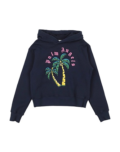 PALM ANGELS Sweatshirt Navy 100% Cotton, Elastane