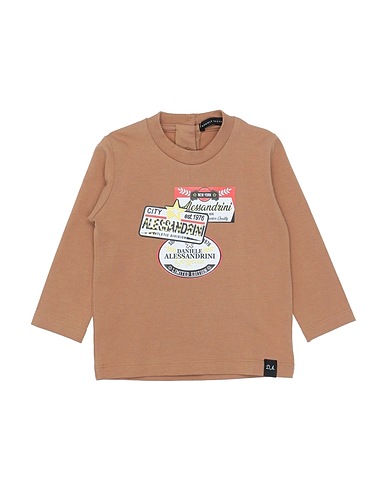 DANIELE ALESSANDRINI T-shirt Camel 90% Cotton, 10% Elastane