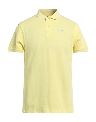 BARBOUR Polo shirt Pastel yellow 100% Cotton