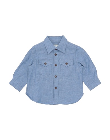 ZHOE & TOBIAH Solid colour shirts & blouses Pastel blue 100% Cotton
