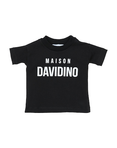 DAVIDINO T-shirt Nero 100% Cotone