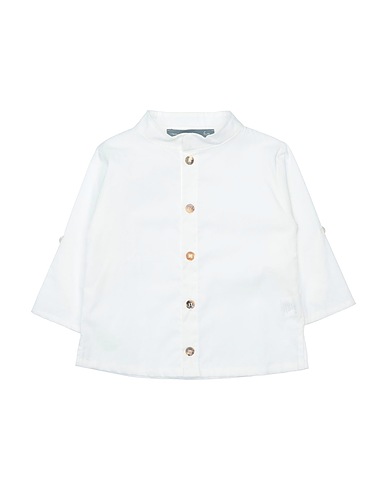 MINIMU' Solid colour shirt White 100% Cotton